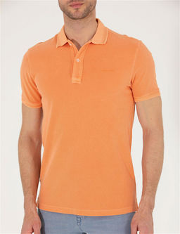 Turuncu Slim Fit Polo Yaka Ti__rt - Pierre cardin фото 6