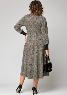 Платье EVA GRANT 7220Е-Р бежево-черный