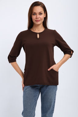 Кофта женская из футера 2-н Анфиса шоколад
