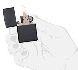 ЗажигалкаZIPPO классическая с черным матовым покрытием | Black Matte 218  фото 5