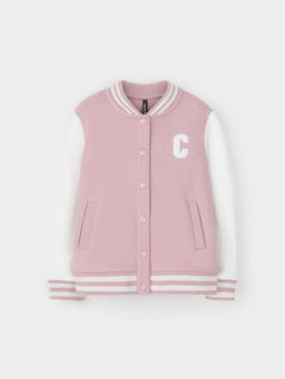 КР 302675/розовый лед жакет (бомбер) для дев
