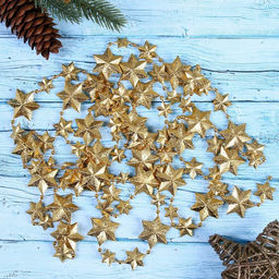 Бусы на ёлку Рельефные звёзды, длина 2.7 м, МИКС - Зимнее волшебство фото 4