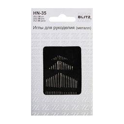 Иглы для шитья ручные BLITZ HN-35 для рукоделия в блистере 50 шт