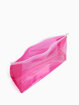 Косметичка для бассейна с застёжкой зип-лок, средний размер, малиновая