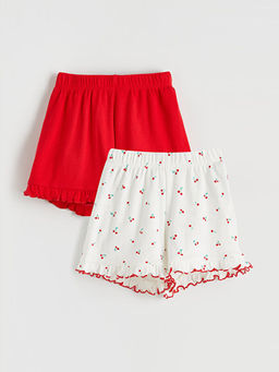 Beli Lastikli K?z ?ocuk ?ort 2li