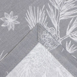 Скатерть новогодняя «Этель. Серебряные ветки», 149×220 см, 100% хлопок, саржа 190 г/м²