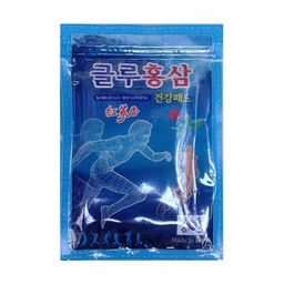 Korean Glu Red Ginseng, 20ea - Лечебный пластырь с глюкозамином и красным женьшенем 20шт