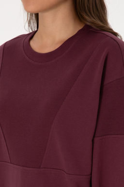 Kad_n Bordo Pamuklu Bisiklet Yaka Sweatshirt - U.s. polo assn фото 7