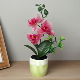 Цена за 1 шт. Цветочная композиция Орхидея / ZH-021 /уп 12/120/ - Галеонтрейд фото 4