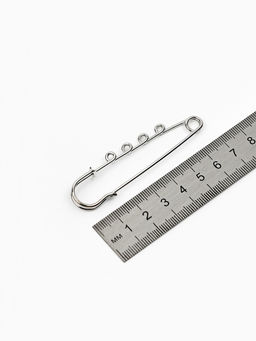 Булавка для подвесок PO-065 №03, (набор 2 шт.) 70?20?7 мм, серебра