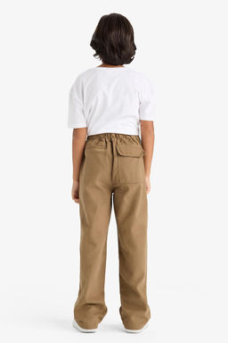 %100 Pamuk Loose Fit Standart Pa_a Gabardin Pantolon Erkek _ocuk - Defacto фото 9