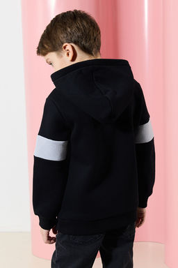 Siyah Erkek Cocuk Bask?l? Orme Mini Me Sweatshirt TKDAW25SW00082 - Trendyolmilla фото 3