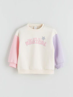 Bisiklet Yaka K?z ?ocuk Sweatshirt