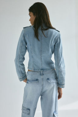 Cazadora en denim de algod?n - H&m фото 5