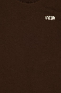Erkek _ocuk Kahverengi Bisiklet Yaka Ti__rt - U.s. polo assn фото 3