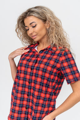 Костюм женский Натали из хлопка в клетку  фото 18