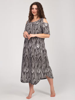 Платье женское кулирка "ВЛАДА" ЗЕБРА