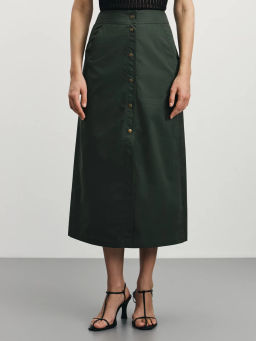 Юбка-трапеция на кнопках / Zarina  фото 3