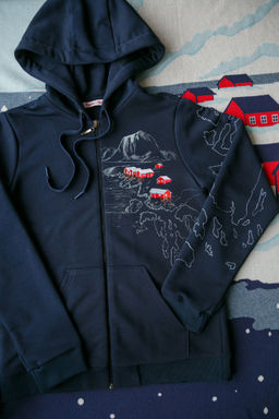 Толстовка на молнии женская Lofoten Landscape - Captain's mate фото 7