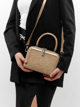 LACCOMA сумка F2065-4-светло золотистый натуральная кожа фото 2