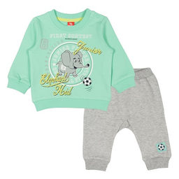 CRB wear/CWB 9885 комплект ясельный (джемпер, брюки), мята-серый меланж/Ex.Cherubino фото 2