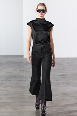 ZW COLLECTION WIDE-LEG HIGH-WAIST JEANS - Zara фото 21