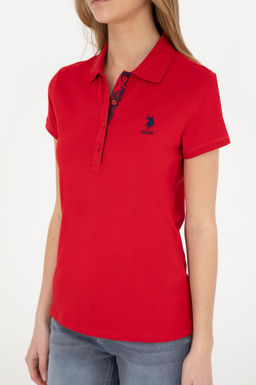 Женская красная базовая футболка Неожиданная скидка в корзине - U.s. polo assn фото 13