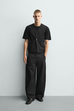 PANTAL?N RELAXED FIT BAJO AJUSTABLE / Negro