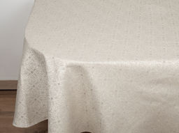 Скатерть круглая 21С256-ШР D204 "Лунный цветок" цв. 6 рис. 298 серый