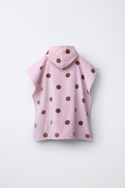 PONCHO TOALLA TOPOS / Rosa - Zara фото 2