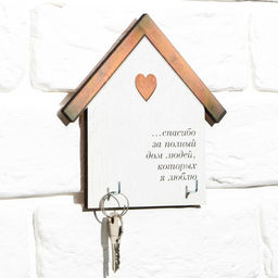 Ключница настенная «Спасибо», 15×14.8 см