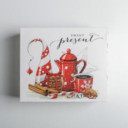 Цена за 5 шт. Упаковка для кондитерских изделий новогодняя Present, 20×17×6 см