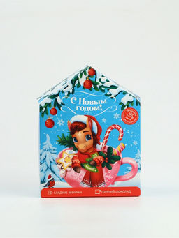 Подарочный набор С новым годом: горячий шоколад 3 шт. ? 25 г, маршмеллоу 40 г, декор 17 г - Фабрика счастья фото 3