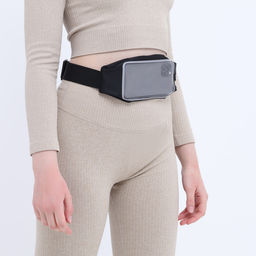 Сумка поясная на молнии, светоотражающие элементы, цвет чёрный - Simaland фото 6