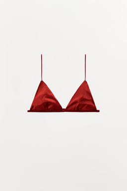 SILK TRIANGLE BRALETTE - Zara фото 4