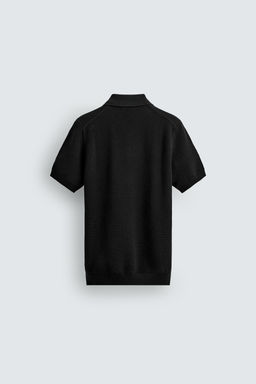 POLO PUNTO REGULAR FIT ESTRUCTURA / Negro - Zara фото 8
