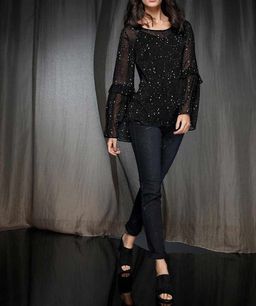Блузка, черно-белая - Ashley brooke фото 3