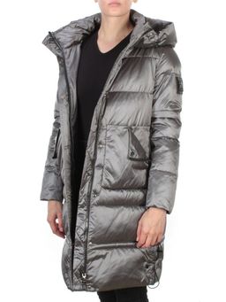 9106 DARK GREY Пальто зимнее женское FLOWEROVE (200 гр. холлофайбера) - Fashion фото 8