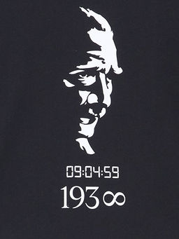 Bisiklet Yaka Atat?rk Bask?l? Erkek Bebek Ti??rt