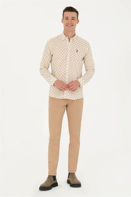 Мужские брюки из парусины светло-коричневого цвета Неожиданная скидка в корзине