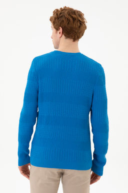 Мужской кобальтово-синий свитер Неожиданная скидка в корзине - U.s. polo assn фото 5