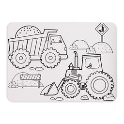 Пазл в рамке Машины на стройке, 34 детали + раскраска - Puzzle time фото 3
