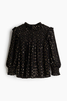 Blusa en tejido jacquard