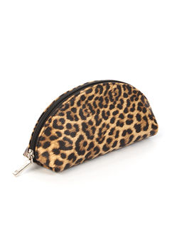 LACCOMA косметичка Анетта-леопард рыжый эко кожа хлопок фото 2