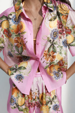 Camisa oversize estampada - H&m фото 3