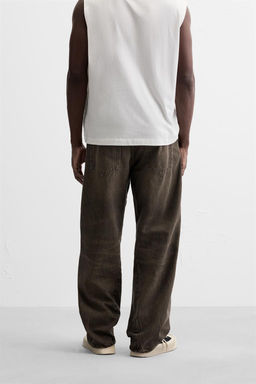 BAGGY FIT JEANS WITH TURNED SEAMS - Zara фото 3