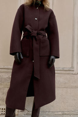 LONG COAT WITH BELT