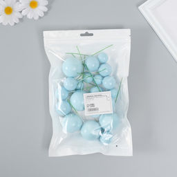 Декор для творчества «Шарики голубые», d=2; 3; 3.5 и 4 см, набор 20 шт.