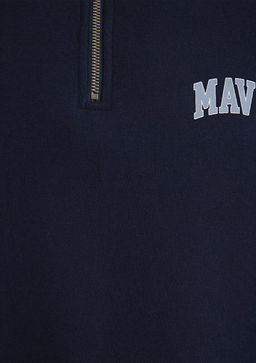 Mavi Logo Bask?l? Yar? Fermuarl? Lacivert Sweatshirt  фото 8