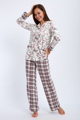 Пижама женская из футера Салли укроп